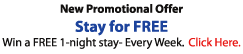 Promotional Offer - 1 Night Free