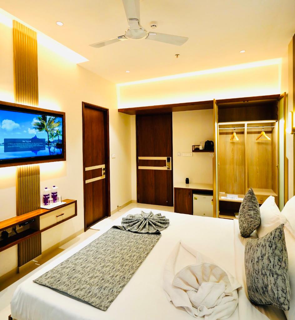 Deluxe Room interior — Pushpak Hotel & Convention Dhauli Square