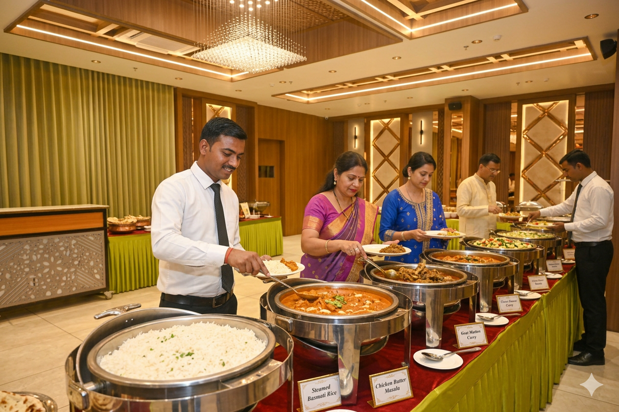 Lilly Hall — Hotel Pushpak – Kalpana Square