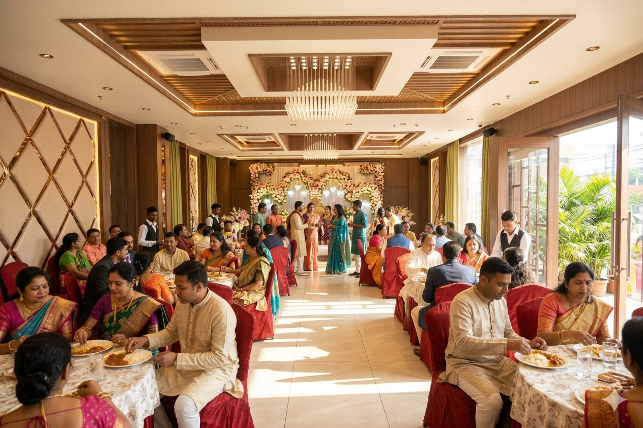 Lilly Hall — Hotel Pushpak – Kalpana Square