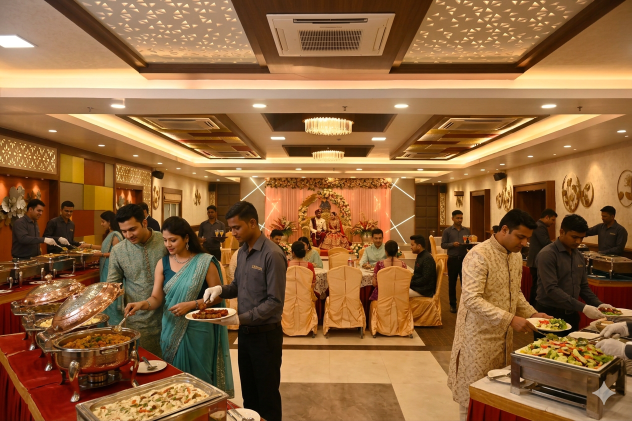 Lotus Hall — Hotel Pushpak – Kalpana Square