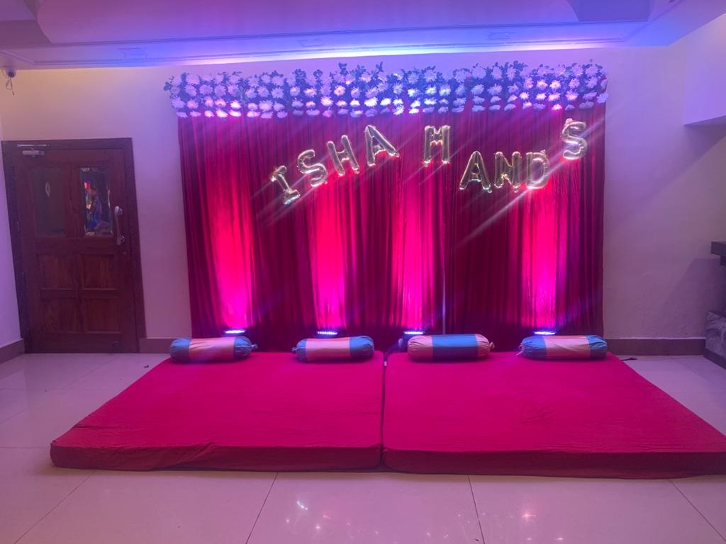 Orchid Hall at Hotel Pushpak Kalpana Square for birthdays, sangeet, anniversary parties and reunions