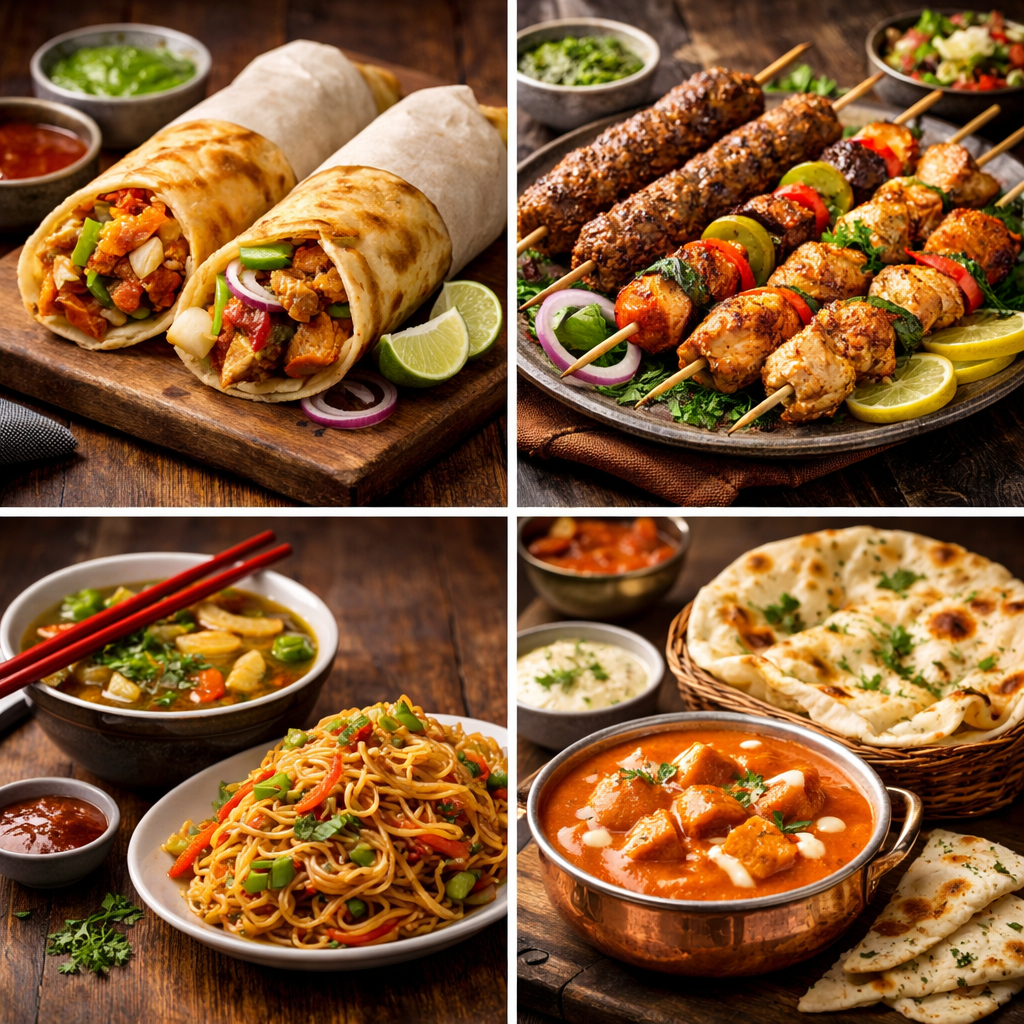 Yum Yum assorted dishes — Hotel Pushpak